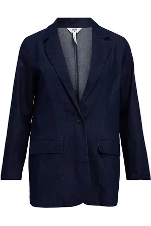 Object Objjune Re Ls Denim Blazer E Div Navy