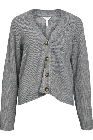 Object Objditte Re L/S Knit Cardigan Noos Grey