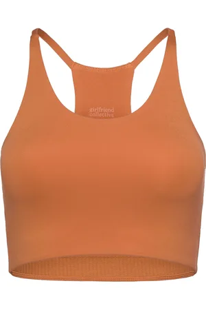 GIRLFRIEND COLLECTIVE Float Cleo Halter Bra Orange