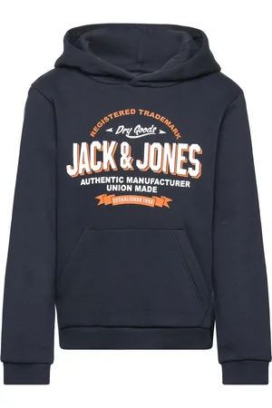 JACK & JONES Jjelogo Sweat Hood 2 Col 24/25 Noos Mni Navy Jack & J S