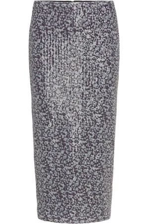 ROTATE Midi Pencil Skirt Grey