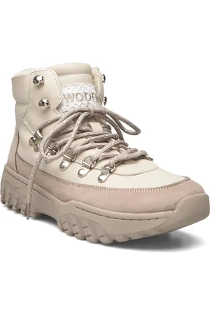 Woden Iris Track Leather Beige