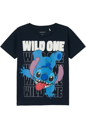 NAME IT Nmmalbie Stitch Ss Top Box Wdi Navy