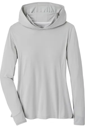 Peter Millar Lightweight Hooded Sun Shirt Grey