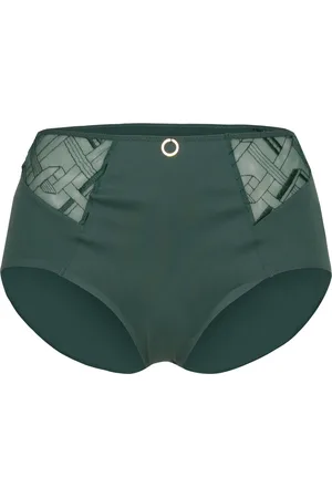Chantelle Graphic Support High Waisted Support Full Brief Green