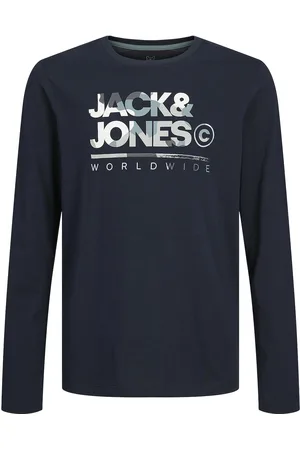 JACK & JONES Jjluke Tee Ls Crew Neck Mni Navy Jack & J S