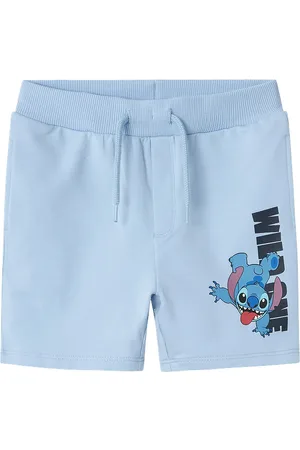 NAME IT Nmmamit Stitch Long Swe Shorts Unb Wdi Blue