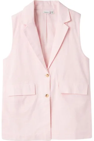 NAME IT Nkffalinnen Waistcoat Pink