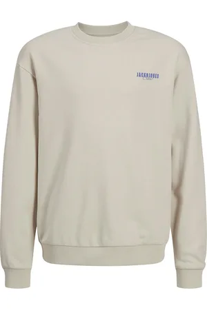 JACK & JONES Jjstyd Loose Graphic Sweat C.neck Ln Jnr Cream Jack & J S