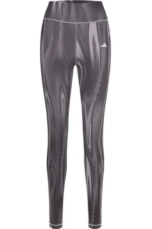 adidas Adidas Optime Full Length Leggings Print Purple