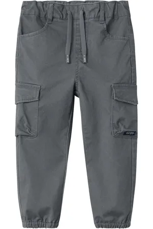NAME IT Nmmben Cargo R Twi Pant 1771-Hi Noos Grey