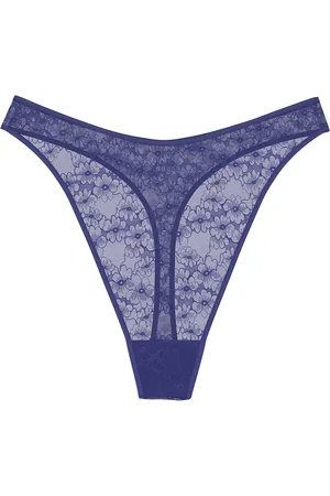 Triumph Bright Spotlight High Leg String Blue