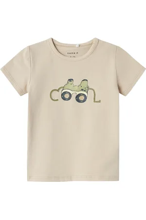 NAME IT Nbmjacts Ss Top Box Beige