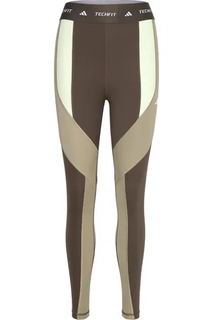 adidas Techfit 7/8 Colorblock Leggings Brown