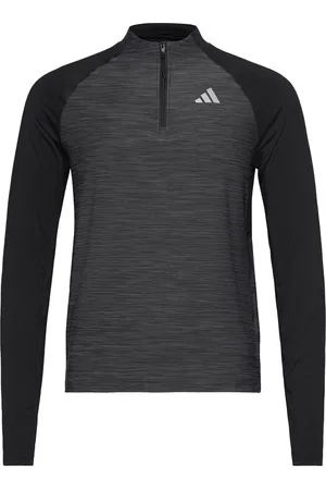 adidas Adidas Gym+ Training 3-Stripes 1/4 Zip Longsleeve Black