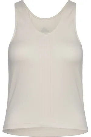 adidas Power Reversible 3 Stripes Tight Fit Tank Beige
