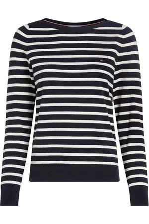 Tommy Hilfiger Co Jersey Stitch Boat-Nk Ls Swt Navy