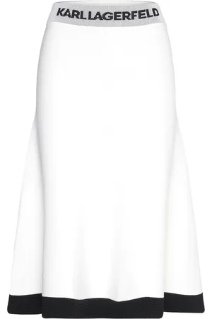 Karl Lagerfeld Flared Knit Skirt