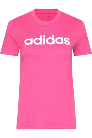 adidas Essentials Slim Logo T-Shirt Pink