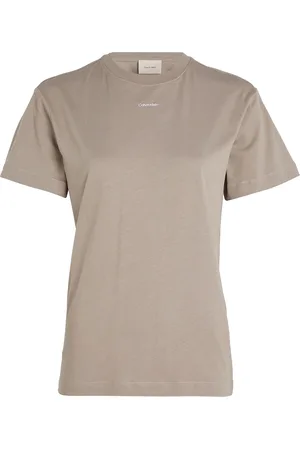 Calvin Klein Nano Logo Regular T-Shirt Beige