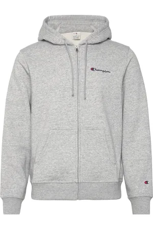Champion Full Zip Hoodie Sweatshirt Grey