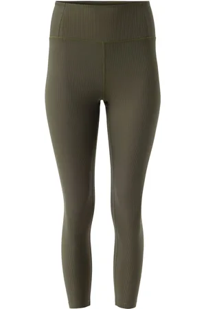GIRLFRIEND COLLECTIVE Rib High-Rise Legging, 7/8 Green