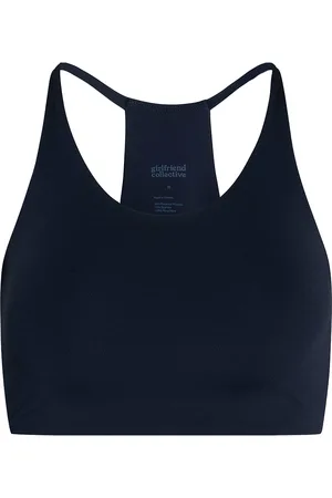GIRLFRIEND COLLECTIVE Float Cleo Halter Bra Navy
