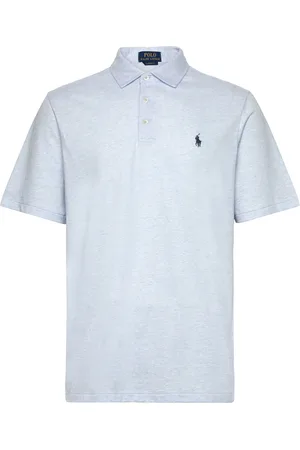 Ralph Lauren Classic Fit Cotton-Linen Mesh Polo Shirt Blue
