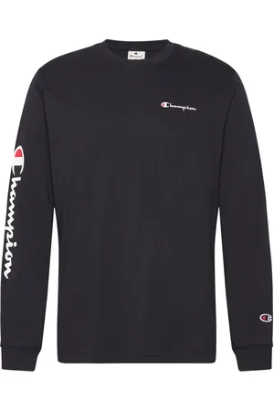 Champion Crewneck Long Sleeve T-Shirt Black