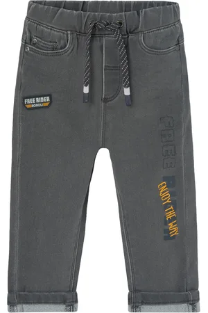 Boboli Denim Trousers Knit For Baby -Bci