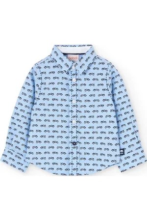 Boboli Oxford Long Sleeves Knitwear For Baby -Bci Blue
