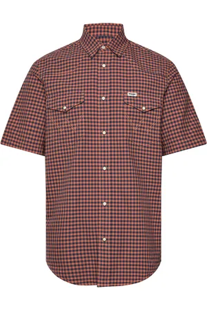 Wrangler Ss Western Shirt Orange