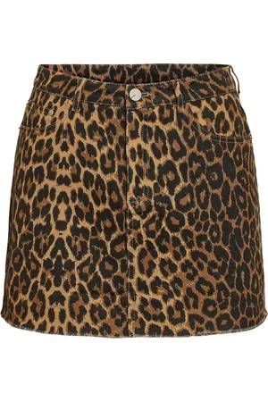 Noisy May Nmanneke Nw Leo Short Skirt Brown