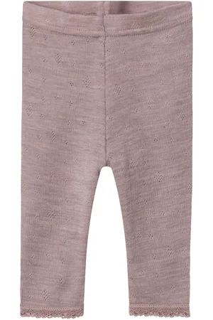 NAME IT Nbfwang Wool Needle Legging Solid Noos Purple