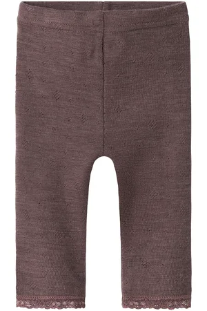 NAME IT Nbfwang Wool Needle Legging Solid Noos Brown