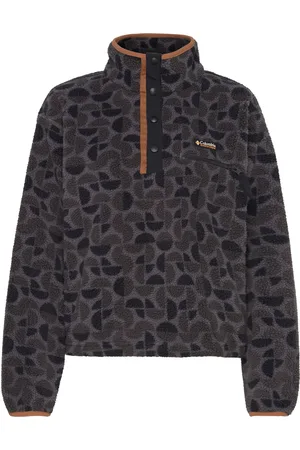 Columbia Helvetia Ii Printed Cropped Half Snap Black