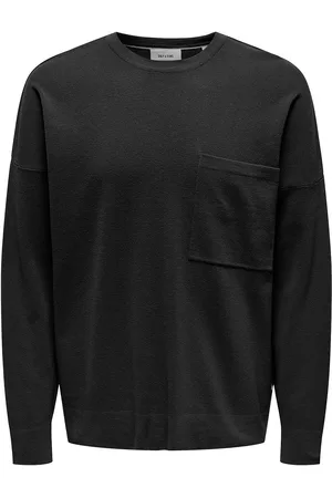 Only & Sons Onslamai Ovz 12 Ls Pocket Crew Knit