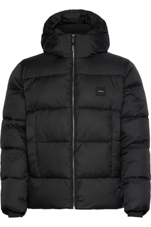Calvin Klein Hooded Quilt Puffer Mw Black