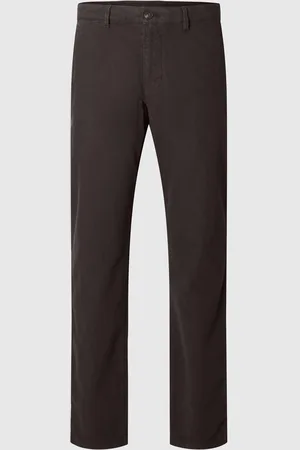 SELECTED Slh175-Slim Miles Structure Dyed Pant Black