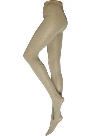 Sneaky Fox Dot Tights Green