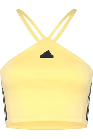 adidas Tiro Cut 3 Stripes Summer Triangle Top Yellow
