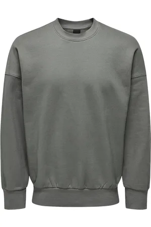 Only & Sons Onsdan Life Rlx Heavy Sweat Crew Grey