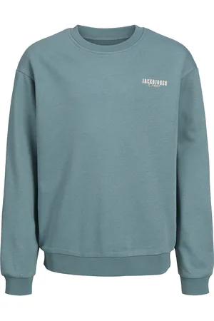JACK & JONES Jjstyd Loose Graphic Sweat C.neck Ln Jnr Blue Jack & J S