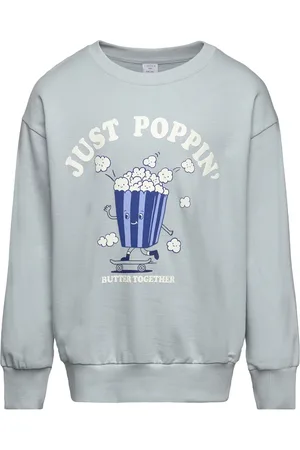 Lindex Sweater Popcorn Placement Blue