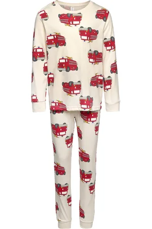 Lindex Pyjama Vehicle Dino Beige