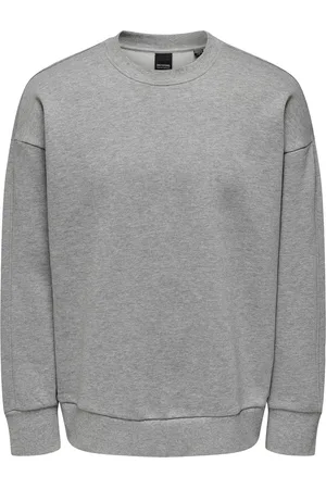Only & Sons Onsdan Life Rlx Heavy Sweat Crew Grey