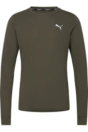 PUMA Run Favorite Ls Tee M Khaki