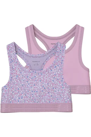 NAME IT Nkfshort Top 2P Dot Noos Purple