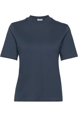 Filippa K Mock Neck Tee Navy