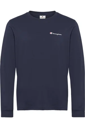 Champion Crewneck Long Sleeve T-Shirt Navy